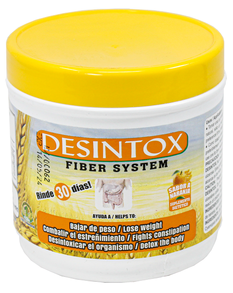 Desintox  Fiber System 225 G  Flavor  Strawberry | Orange  |   Natural |